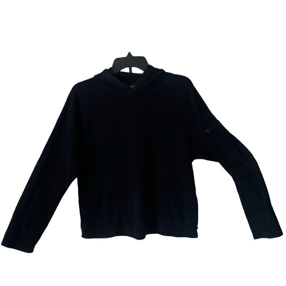 Pre Owned Women’s Alpine Design Long Sleeve Black Hoodie Fleece Like Sz Med